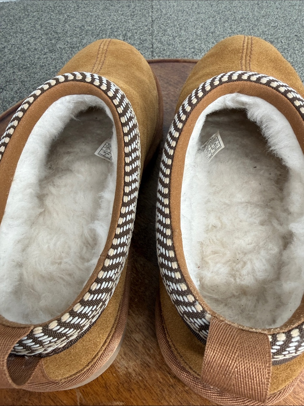 Koolaburra Ugg Slippers Wm 11 Burree Chestnut/Tan Suede Slip-On Clog Shoe - Picture 7 of 13